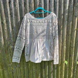 Sundance Lace Lilac Long Sleeved Tee Shirt. Never worn. Size XL.